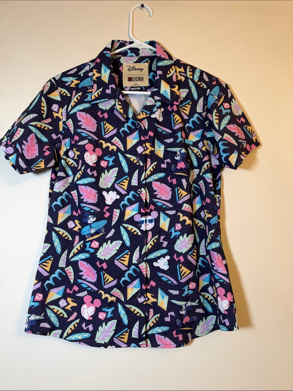 RSVLTS Disney Surfin Mickey Mouse KUNUFLEX Shirt size M